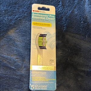 CVS Health Smilesonic Pro Brush Heads - Blue and Green